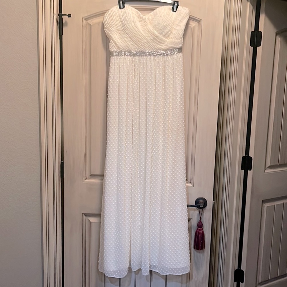 Ankle/Long comfortable prom dress or event dress.  Excellent condition, size 12